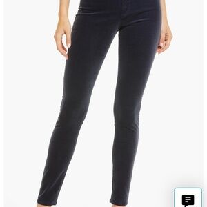 AG The Farrah High Waist Velvet Jeans